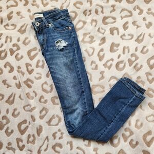 Girls Distressed Levi Jeans 711 Skinny Size 10